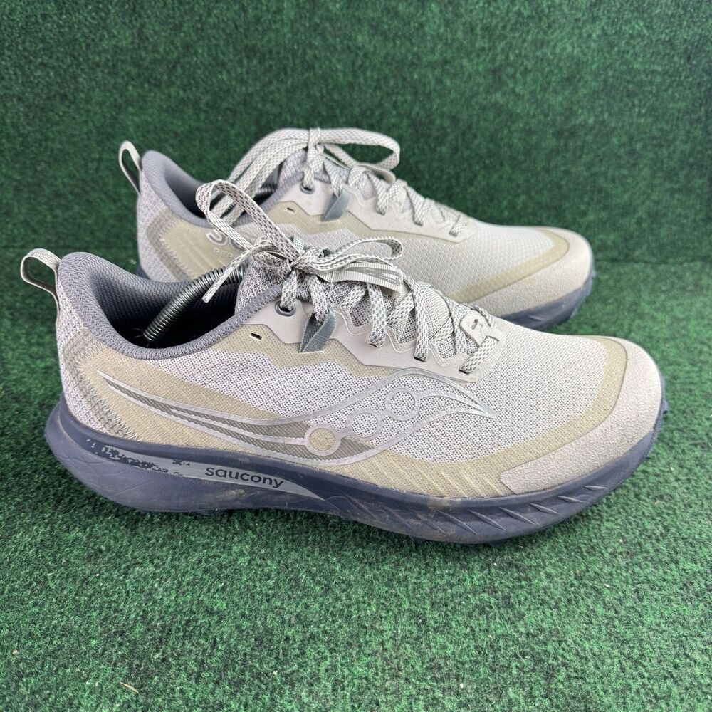 Saucony Peregrine 15 Trail Running Shoes Men’s Size 12 Gray Blue